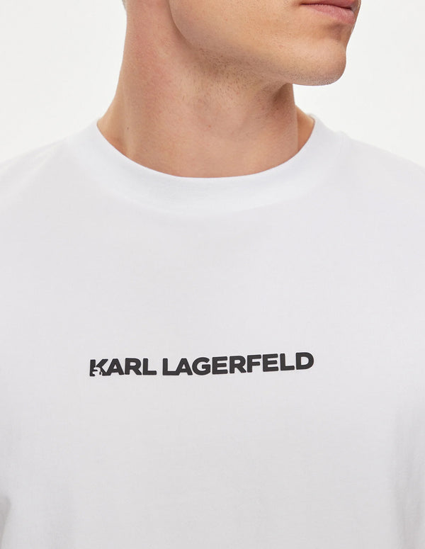 Camiseta Karl Lagerfeld Regular Fit Blanca Hombre