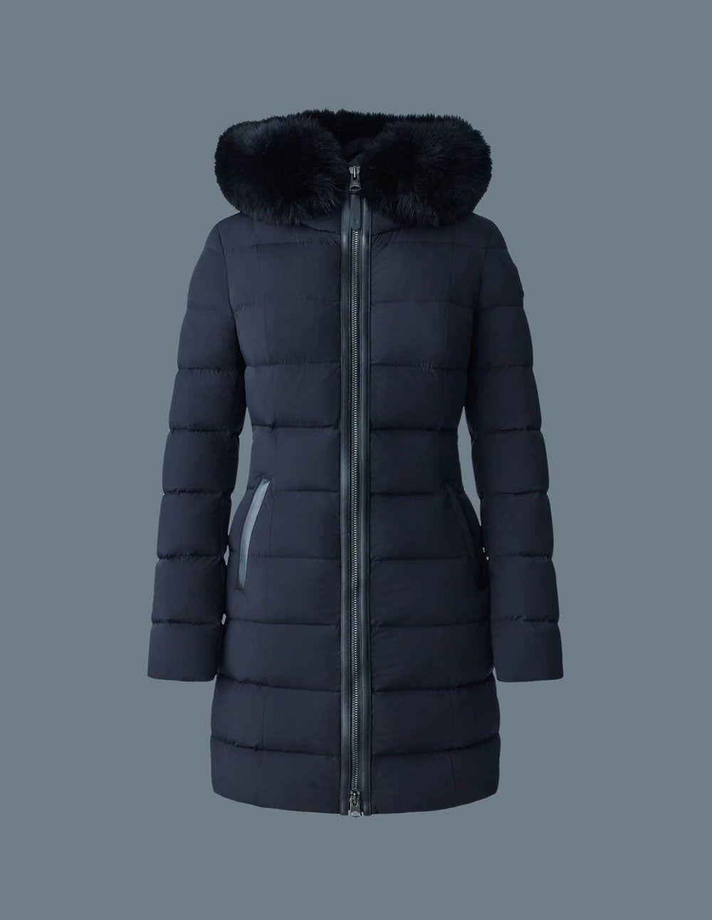 Fur Collar Calla Mackage Jacket Fur Collar Mackage Calla Navy