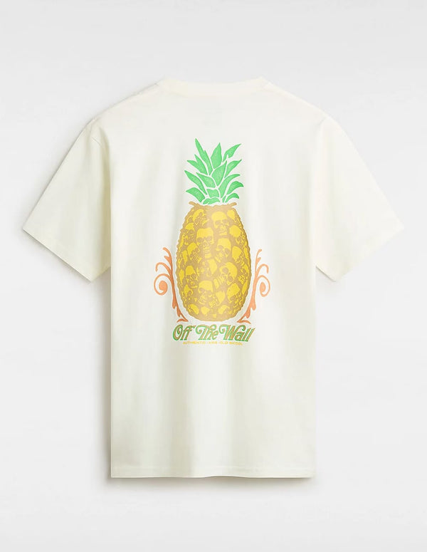 Camiseta Vans Pineapple Skull Beige Hombre