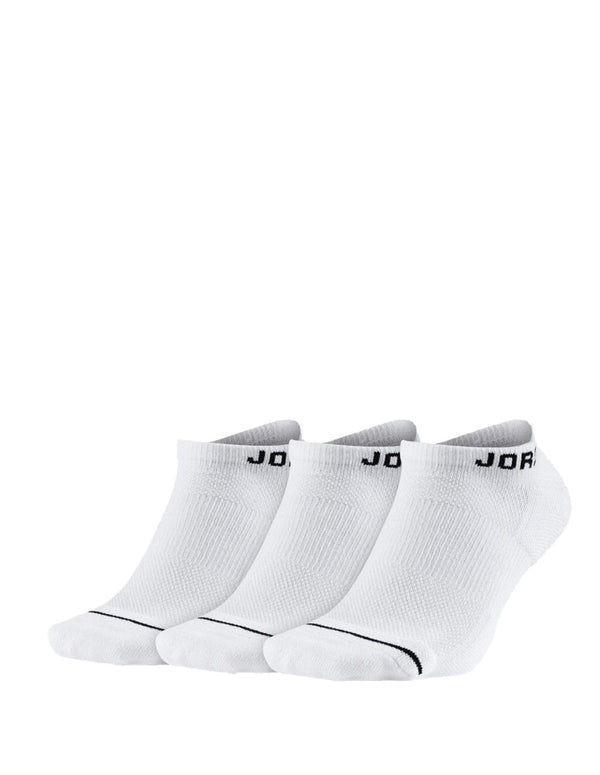 Calcetines Jordan Jumpman No Show Pack de 3 Blancos Unisex