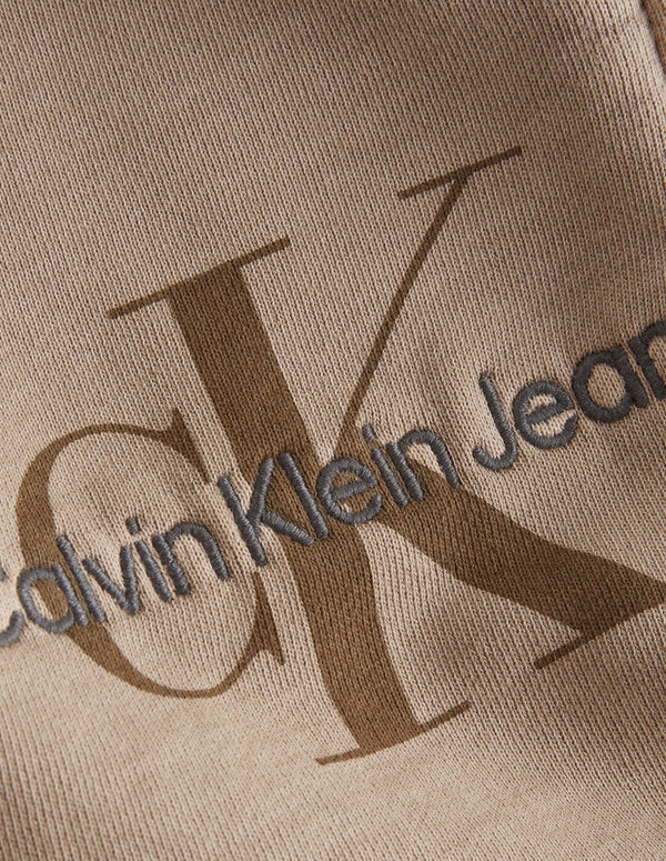 Pantalón Corto Calvin Klein Jeans con Logo Marrón Hombre