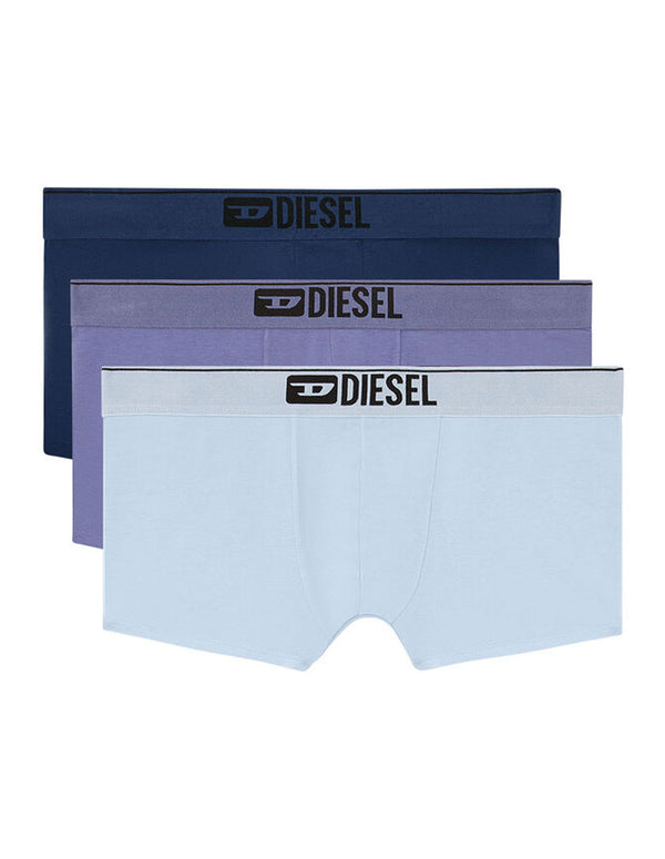 Bóxer DIESEL con Logo 3 Pack Azul Hombre