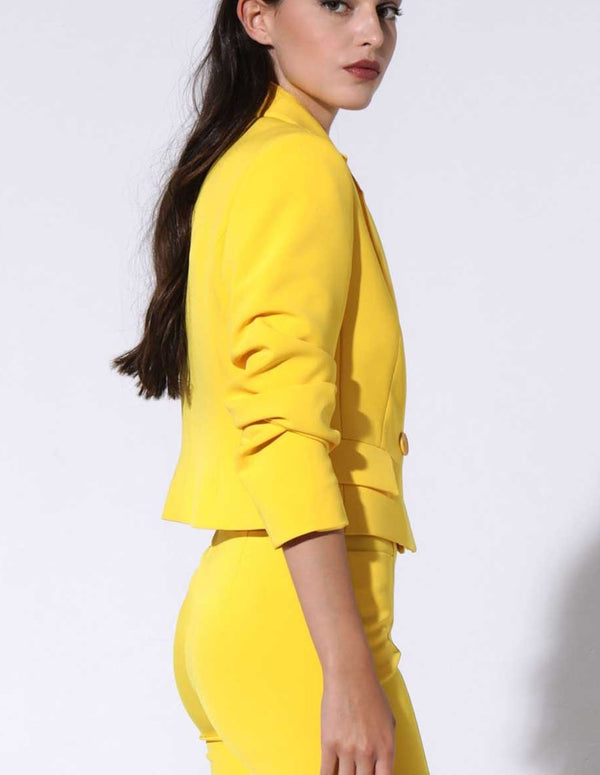 Blazer Crop &amp; ME Yellow Verbena Woman