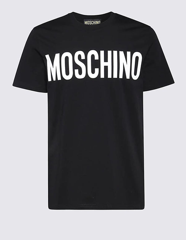 Camiseta Moschino con Logo Negra Hombre
