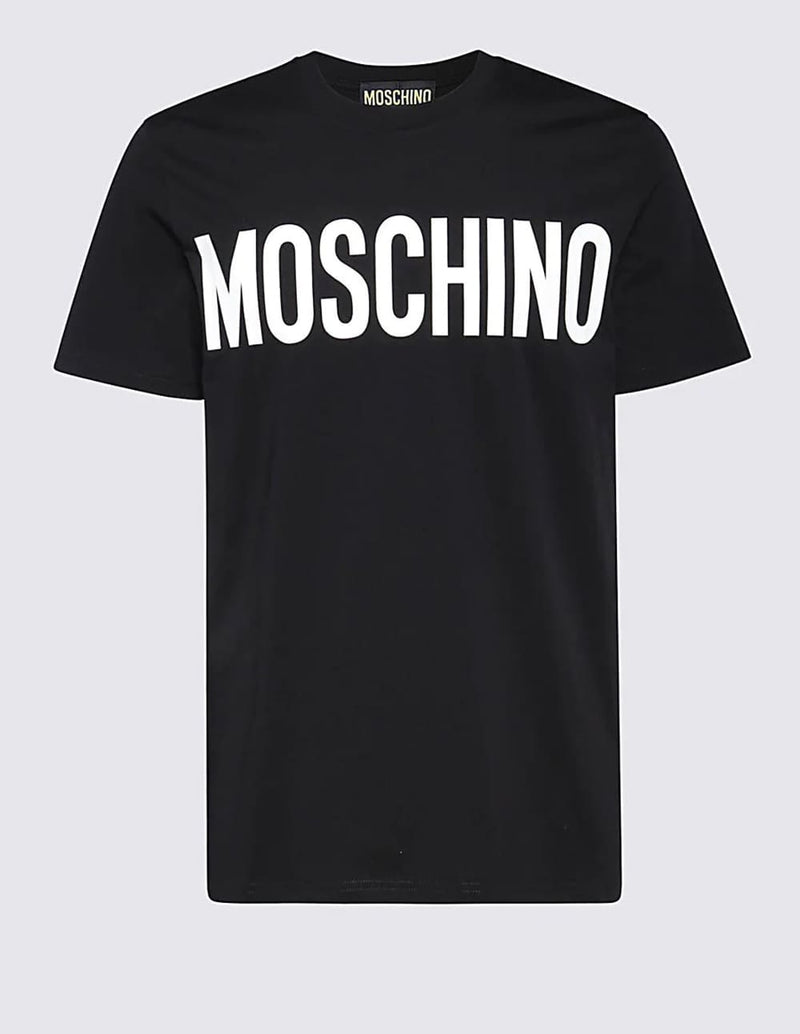 Camiseta Moschino con Logo Negra Hombre