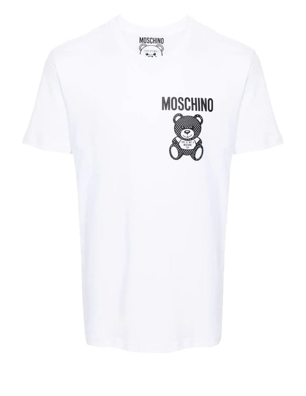 Camiseta Moschino con Logo Blanca Hombre