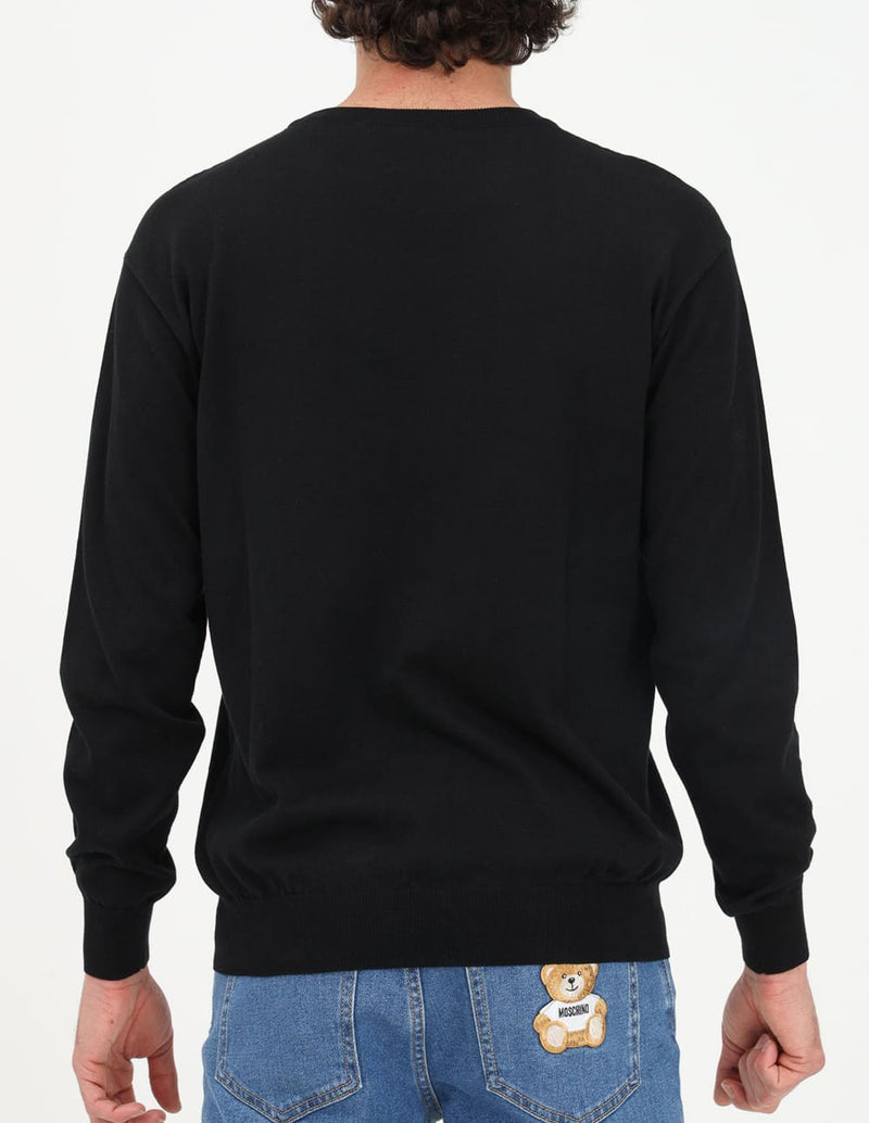 Sudadera Moschino Teddy Bear Embroidery Negra Hombre