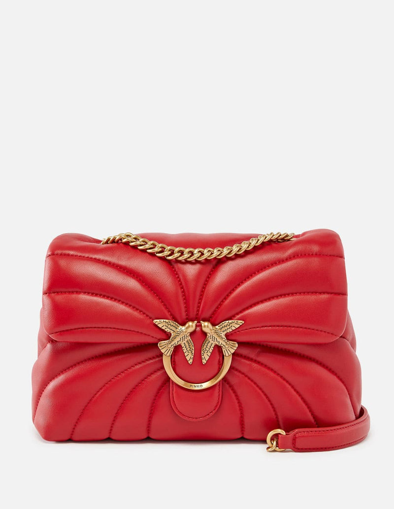 Bolso Pinko Love Bag Puff Rojo Mujer 26 x 19 x 11