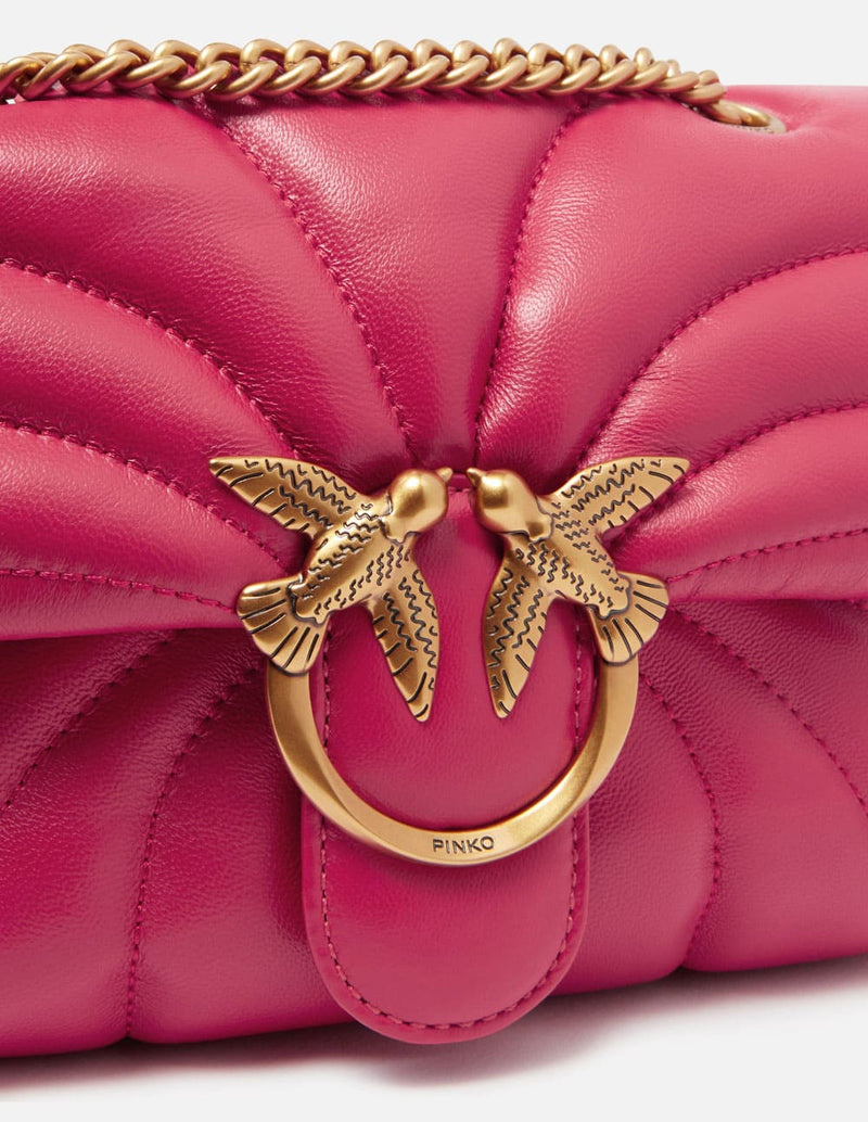 Minibolso Pinko Love Bag Puff Butterfly Rosa Mujer 21 x 16 x 9