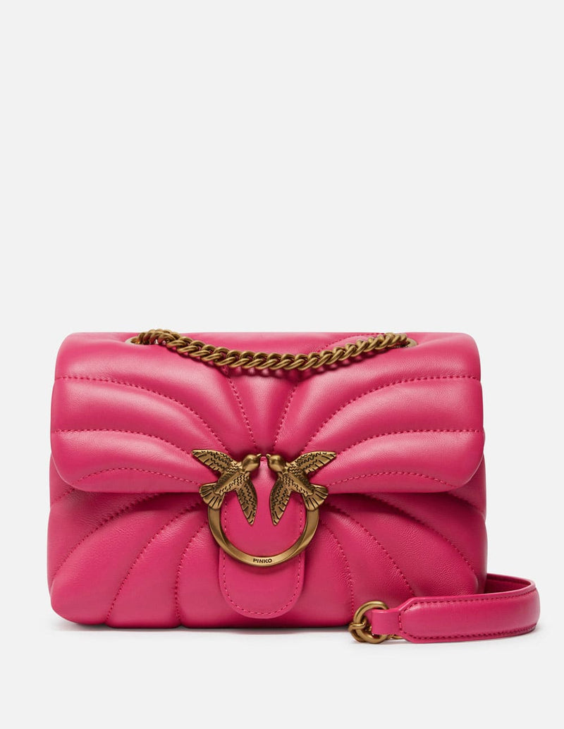 Minibolso Pinko Love Bag Puff Butterfly Rosa Mujer 21 x 16 x 9