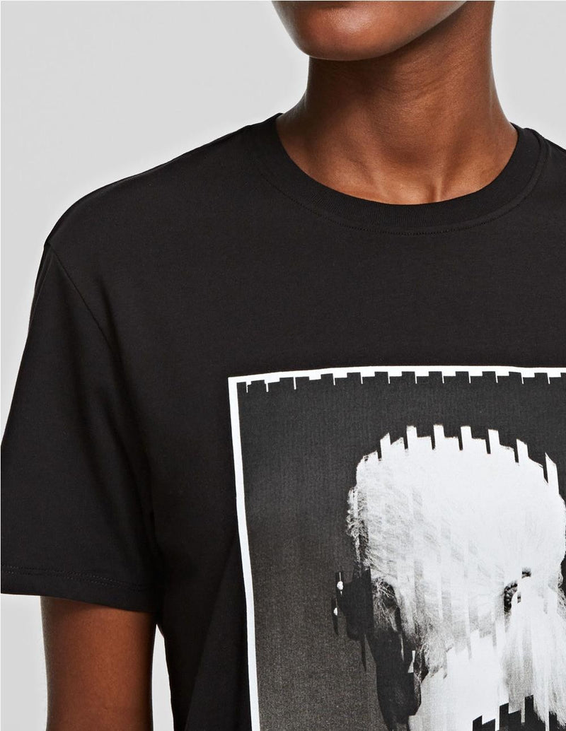 Camiseta Karl Lagerfeld Print Karl Legend Negra Mujer
