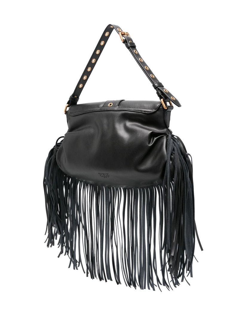 Bolso Pinko Jolene Negro Mujer 35 x 20 x 8