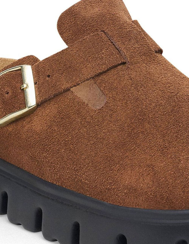 Birkenstock Boston Chunky Marrones Mujer