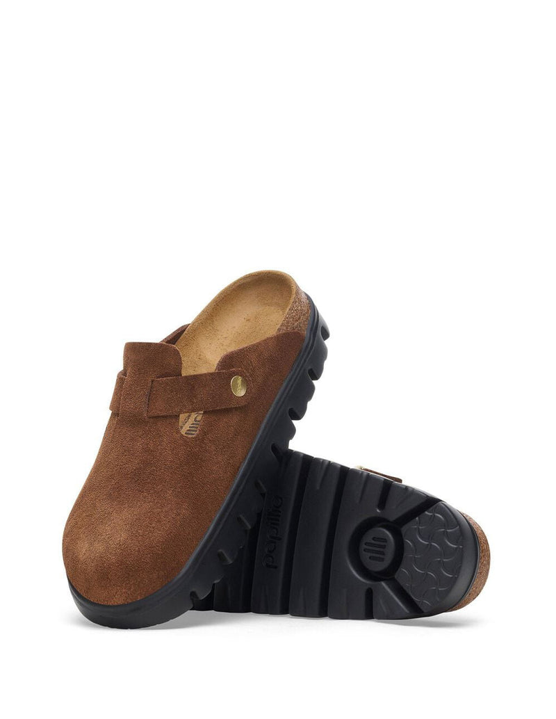 Birkenstock Boston Chunky Marrones Mujer