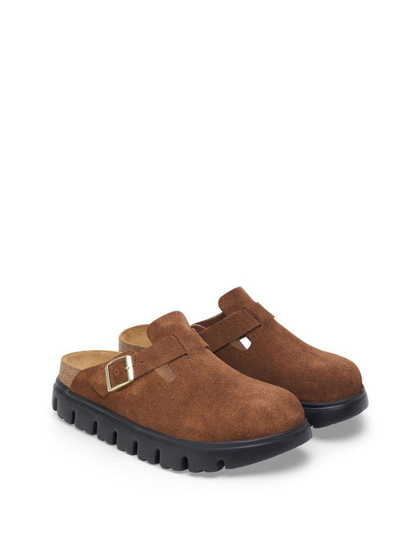Birkenstock Boston Chunky Marrones Mujer