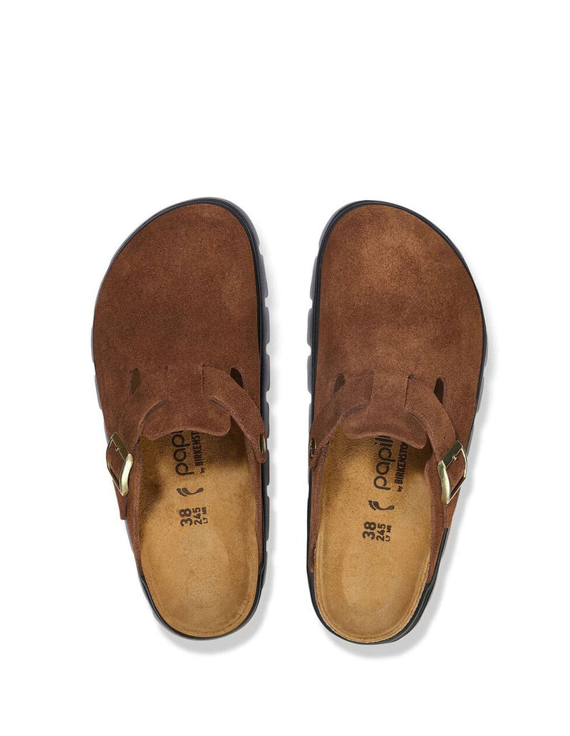 Birkenstock Boston Chunky Marrones Mujer