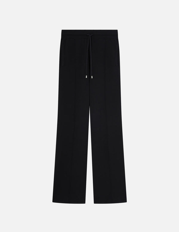 Pantalón Pinko de Felpa con Logo Negro Mujer