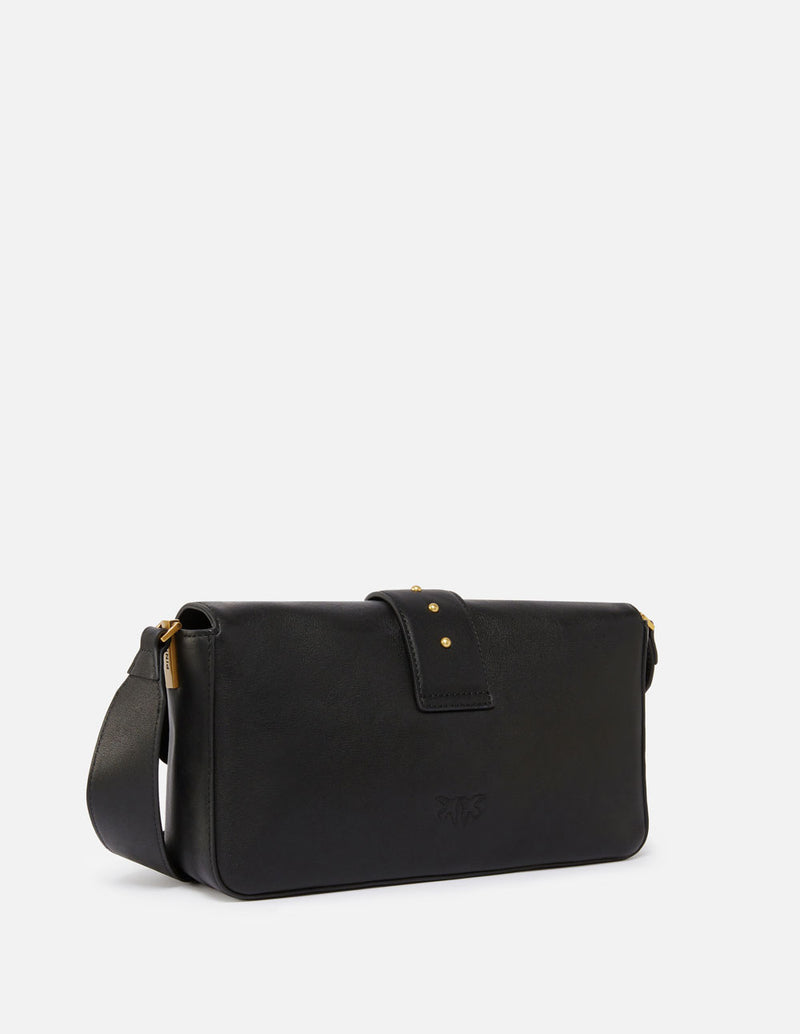 Bolso Pinko Desestructurado Love Negro Mujer 15 x 27 x 7