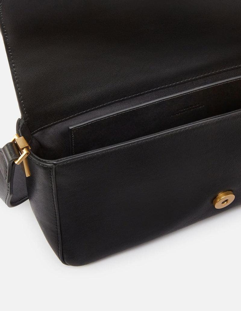 Bolso Pinko Desestructurado Love Negro Mujer 15 x 27 x 7