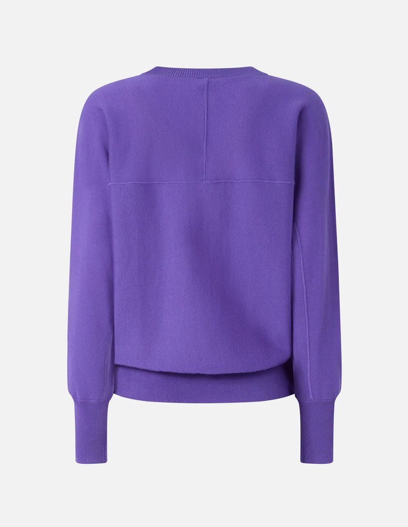 Jersey Pinko con Logo Love Birds Morado Mujer