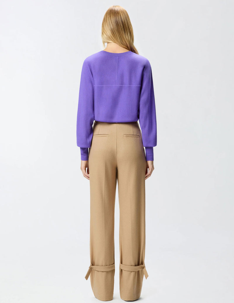 Jersey Pinko con Logo Love Birds Morado Mujer