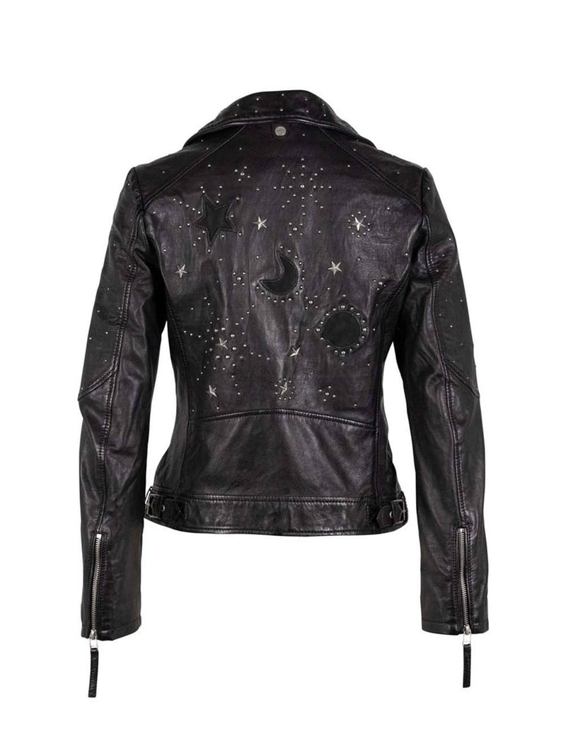 Chaqueta Gipsy Noelia de Cuero Negra Mujer