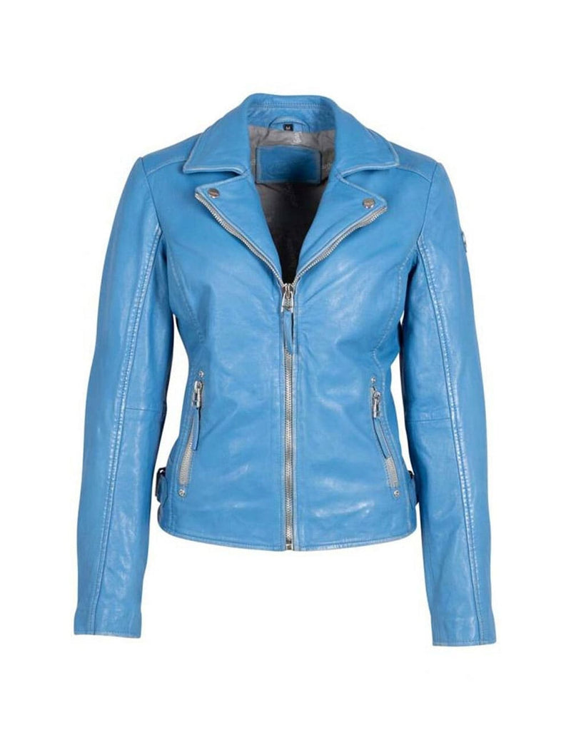 Chaqueta Gypsy de Cuero Louzia Azul Mujer