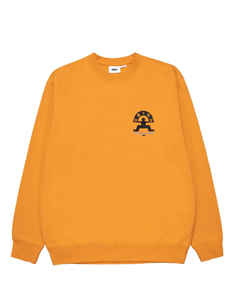 Sudadera Obey Haus Musik Naranja Hombre