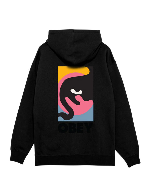 Sudadera con Capucha Obey Quarter Icon Premium Negra Hombre