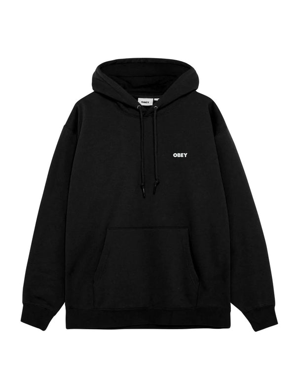 Sudadera con Capucha Obey Quarter Icon Premium Negra Hombre