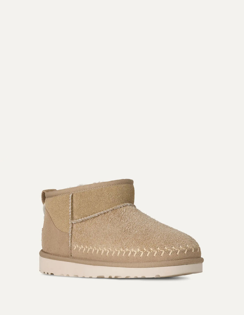 Botas UGG Classic Ultra Mini Biarritz Beiges Mujer