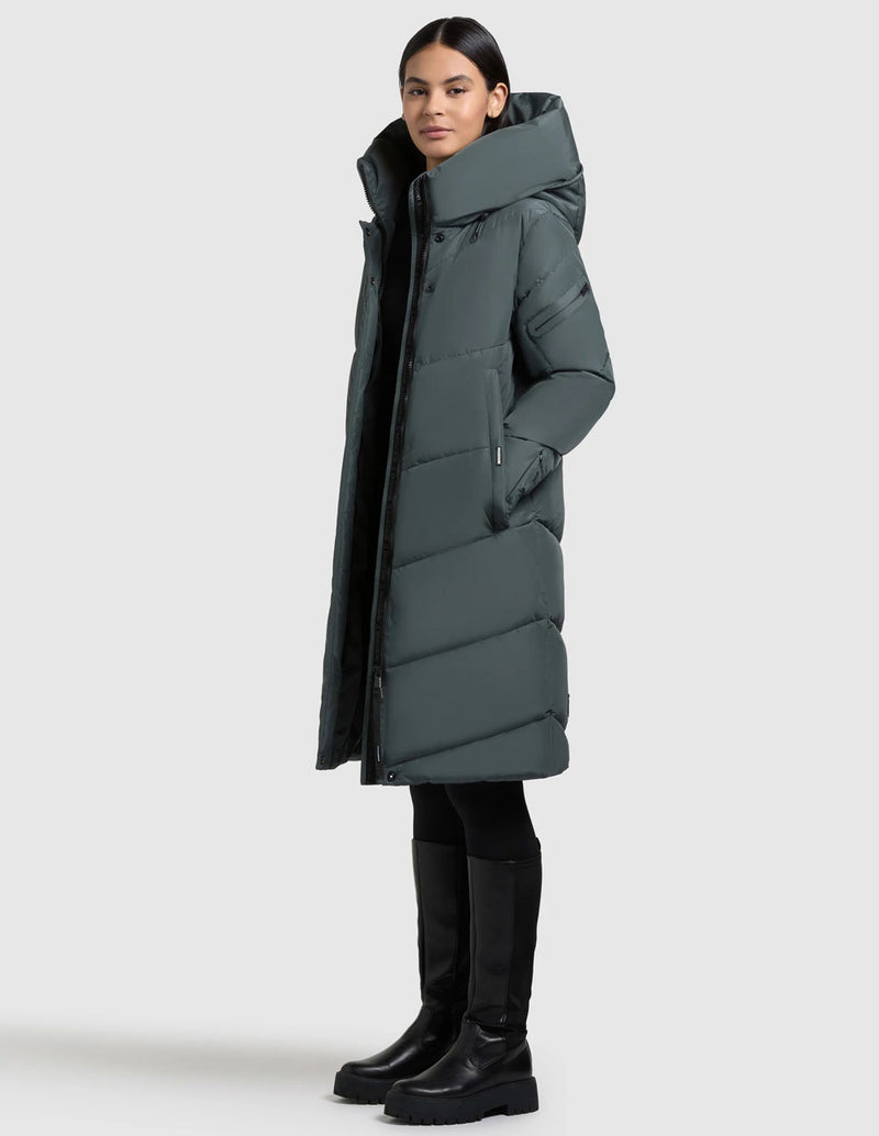 Parka Khujo Jange2 Verde Mujer