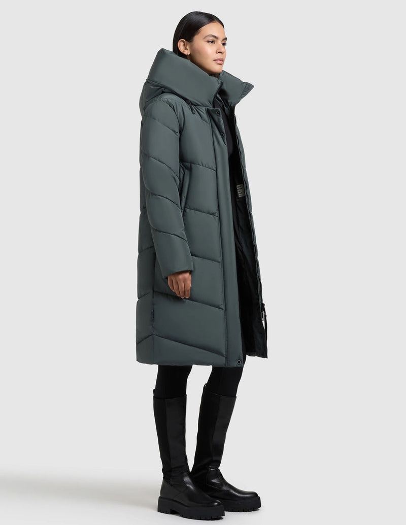 Parka Khujo Jange2 Verde Mujer