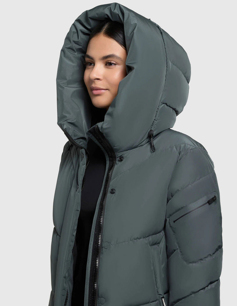 Parka Khujo Jange2 Verde Mujer