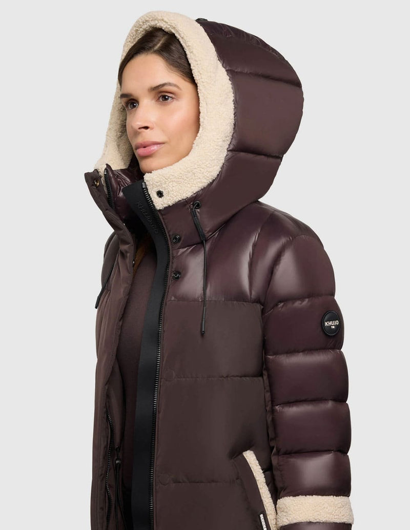 Abrigo Khujo Desna2 Morado Mujer