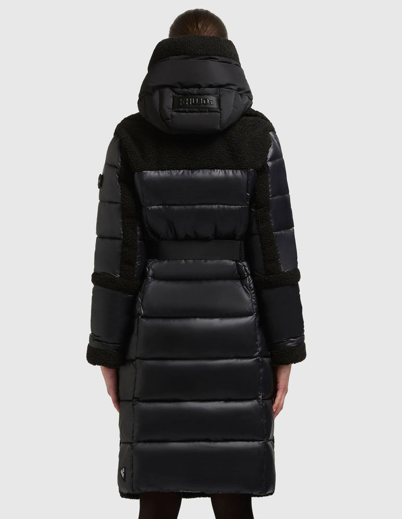 Abrigo Khujo Kalmia Negro Mujer