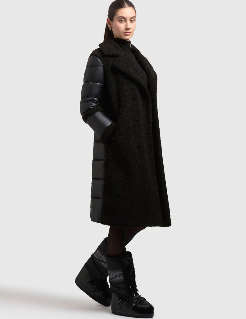 Abrigo Khujo Kalmia Negro Mujer