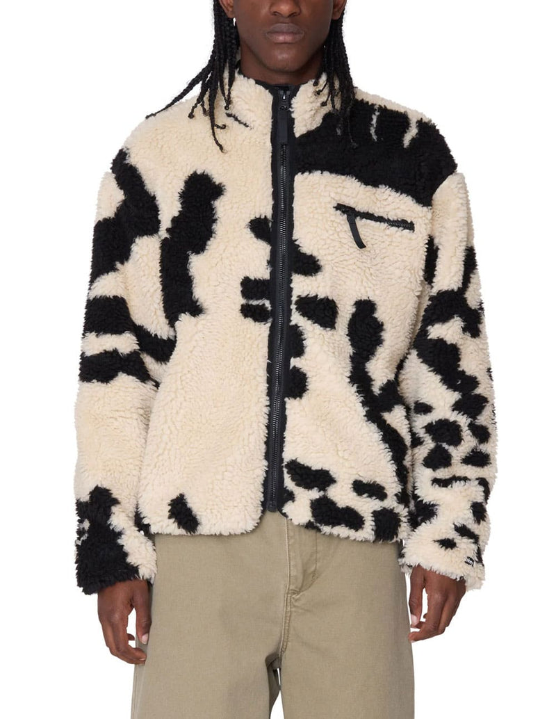 Chaqueta Obey Shaggy Sherpa Beige Hombre
