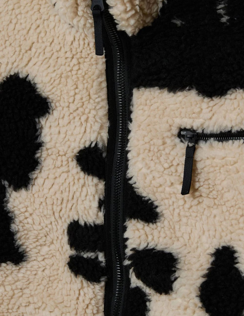 Chaqueta Obey Shaggy Sherpa Beige Hombre