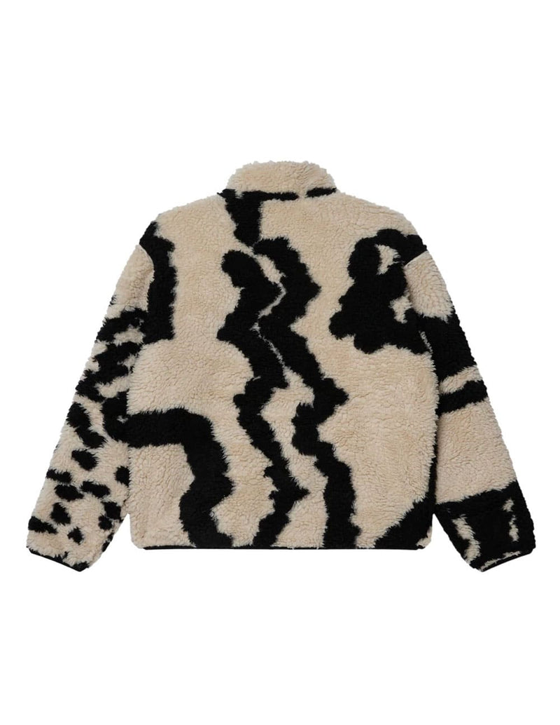 Chaqueta Obey Shaggy Sherpa Beige Hombre