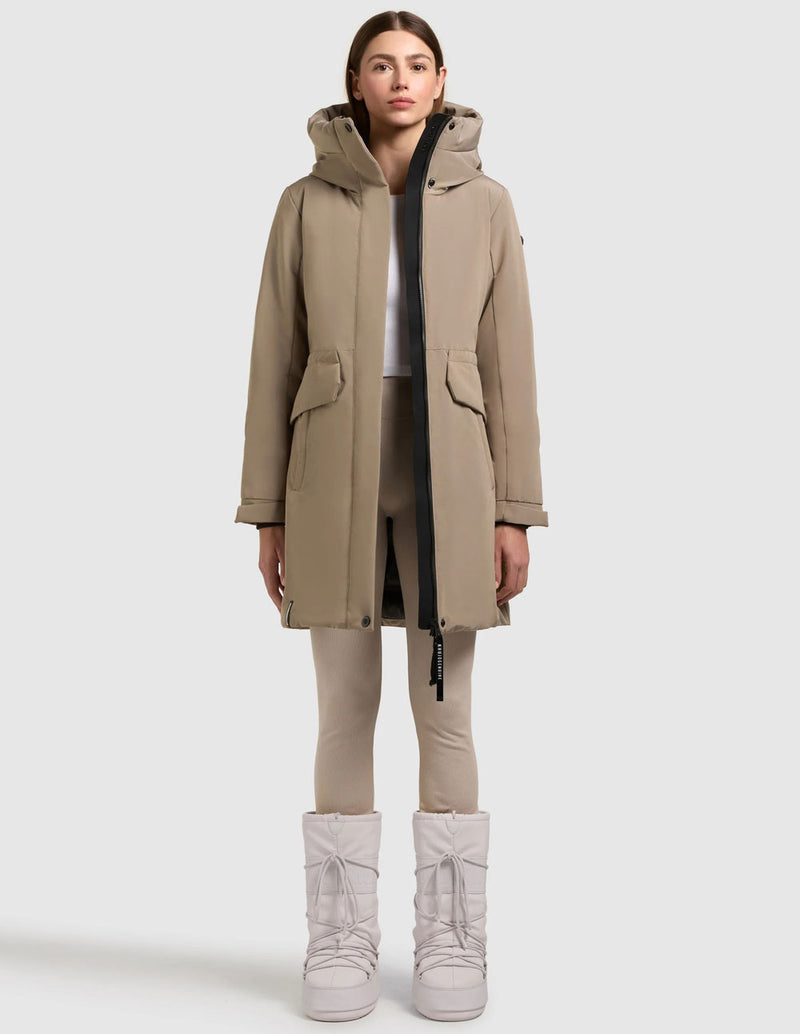 Parka Khuko Sina Gris Mujer