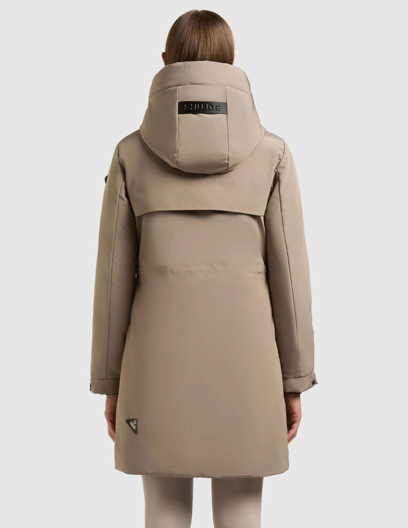 Parka Khuko Sina Gris Mujer