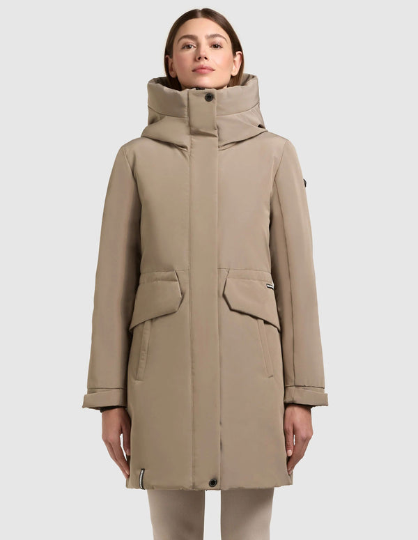 Parka Khuko Sina Gris Mujer
