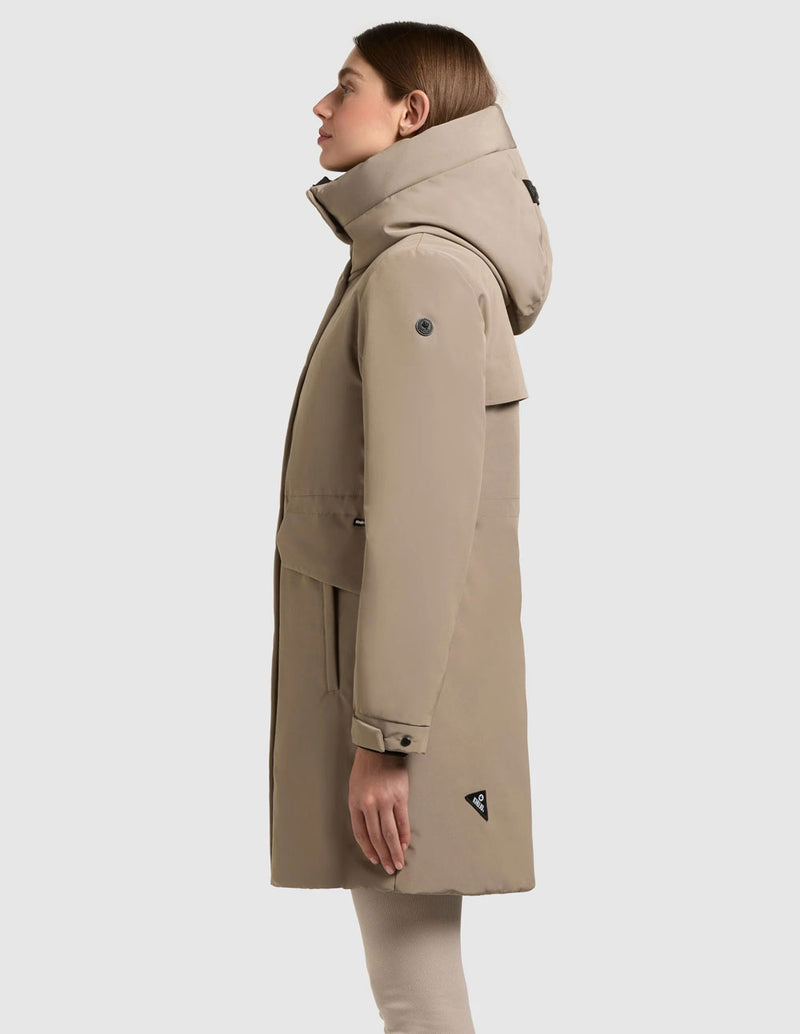 Parka Khuko Sina Gris Mujer