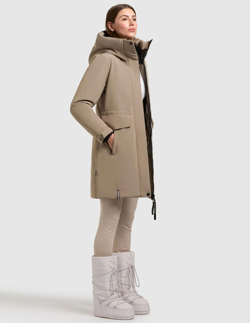 Parka Khuko Sina Gris Mujer