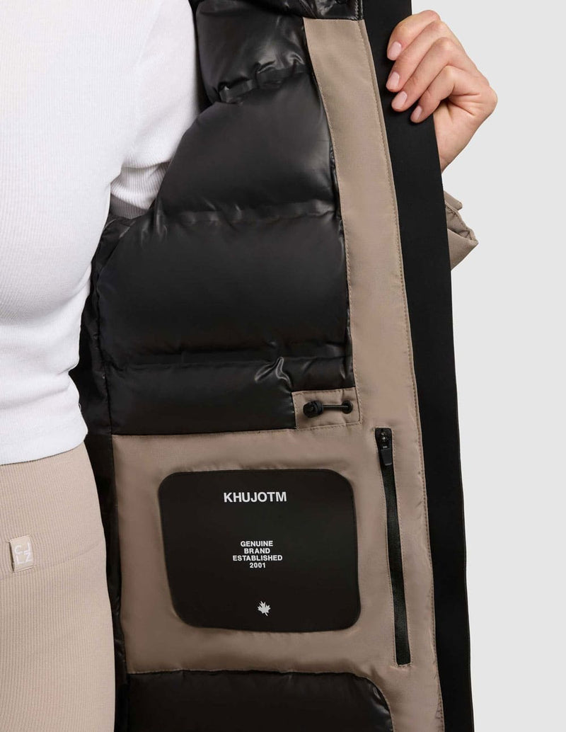 Parka Khuko Sina Gris Mujer