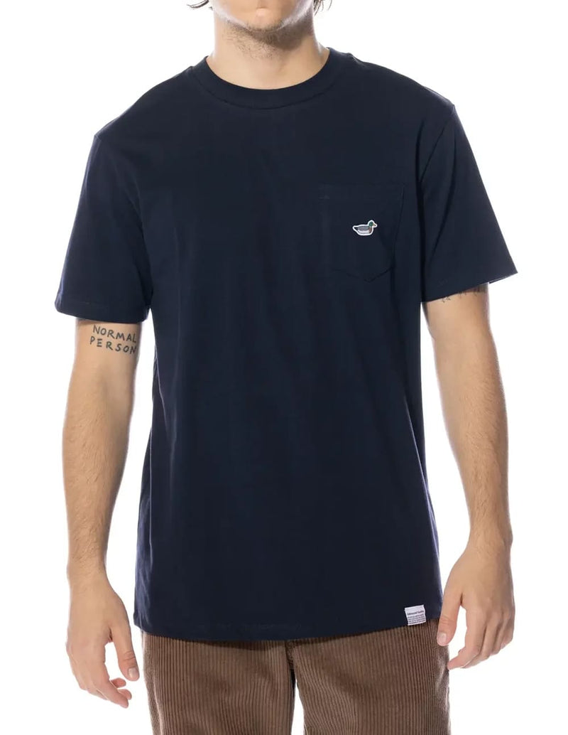 Camiseta Edmmond Studios Duck Patch Azul Marino Hombre