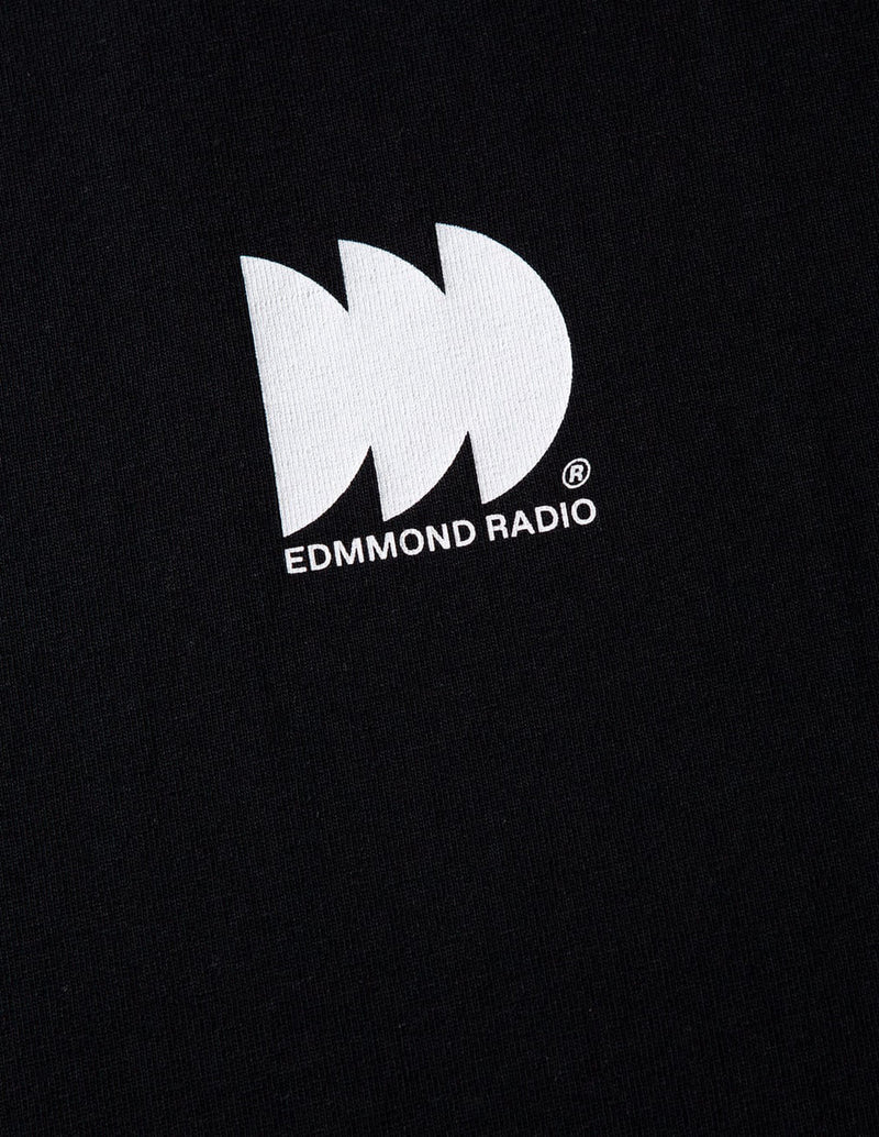 Camiseta Edmmond Studios Radio Club Negra Hombre
