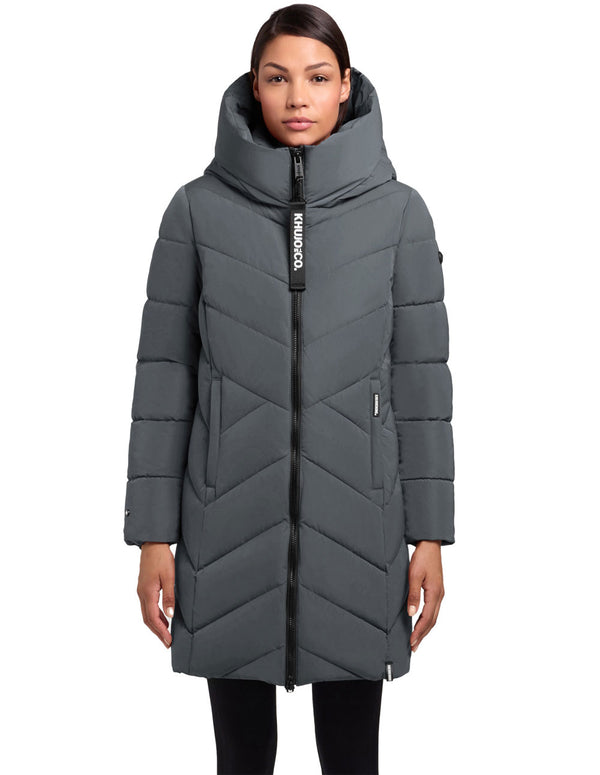 Parka Khujo Darka2 Verde Mujer