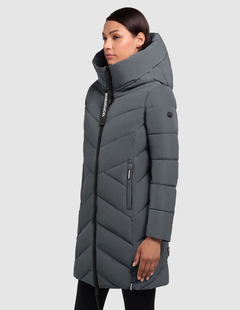 Parka Khujo Darka2 Verde Mujer